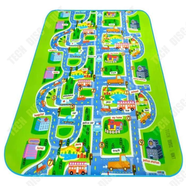 Gulvtæppe - TD® - Bykort - Foldbart - 158,5 x 128 cm - Til børn