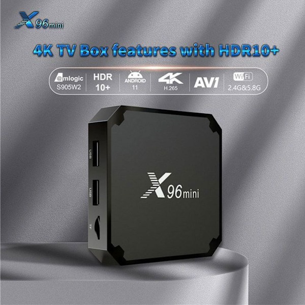 TV Box TD® Android 9 2G+16G IPTV Box Android TV Mini Smart TV Box,4K HD/3D/2.4GHz WiFi Mediaspelare HDMI-gränssnitt