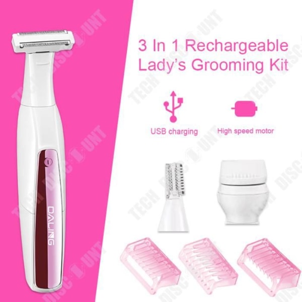 Rasoir TD® Genopladelig Multi-position Krummede hår