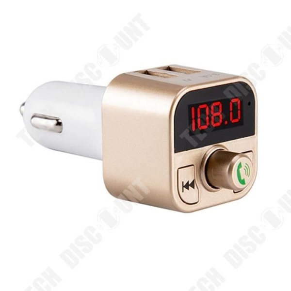 TD® Bil FM Sender - Dobbelt USB Bluetooth 4.1 - Oplader Håndfri Bil Kit FM Sender MP3 Afspiller