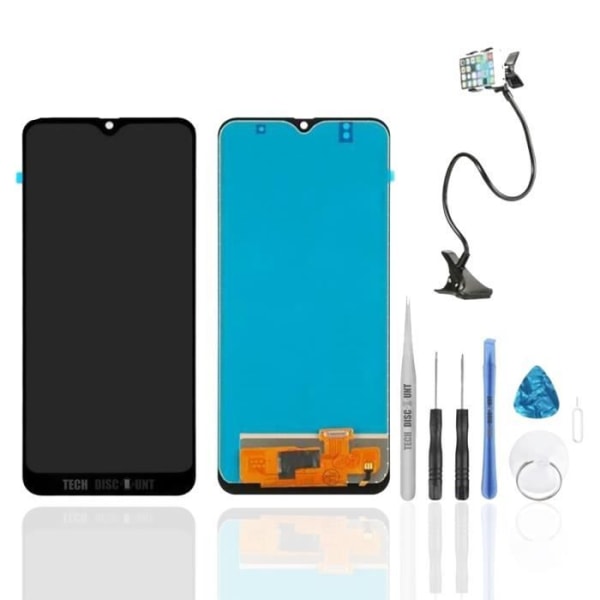 Mobiltelefon Skærm - TD® - A50 SM-A505FD - Udskiftning - Tempereret Glas (9H) - Sort Svart