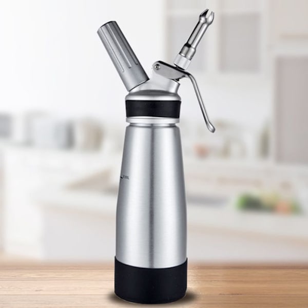 TD® Flødeskumspistol Flødeskumspistol i aluminium og silikone 500ML Flødeskumspistol i aluminium og silikone Kage til c