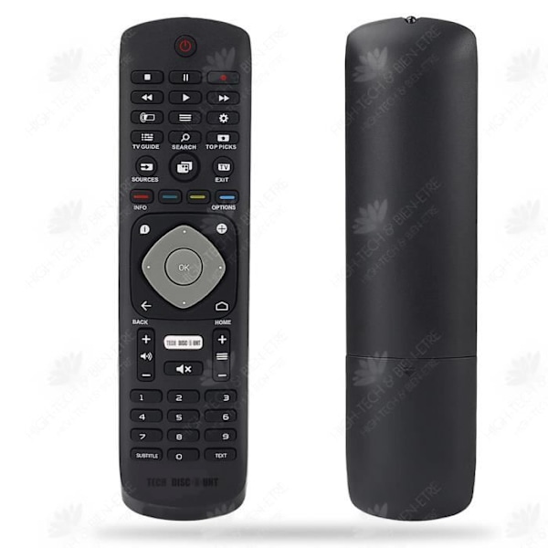 HTBE® Lämplig för Philips Quick Response Set Top Box Smart TV Fjärrkontroll Mekanisk Infraröd Svart Bärbar Hållbar
