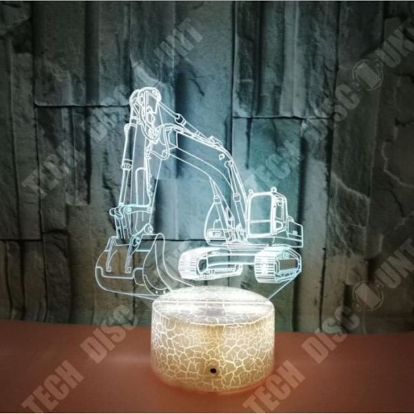 TD® 3D berøringsfølsom natlampe farvet FKT27