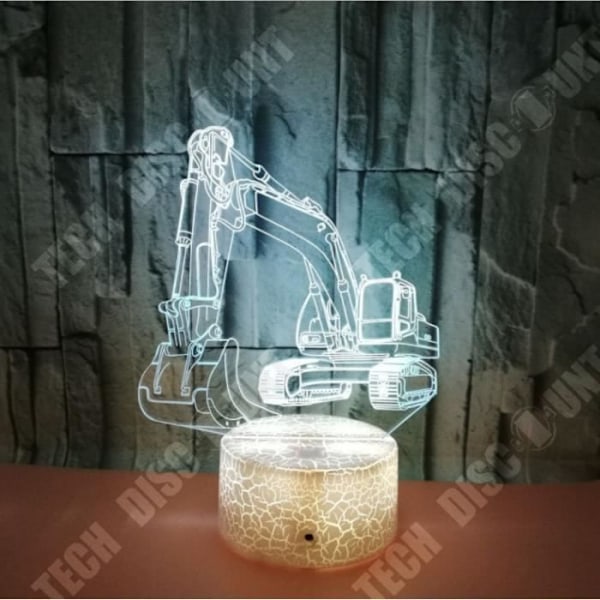 TD® 3D färgglad nattlampa FKT27