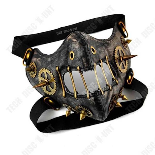 TD® Ydekomponenter, steampunk festbeskyttelse, cool og udsøgt tilpasset dekoration til Halloween ansigt til annonce