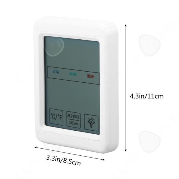 CONFO® inomhus utomhus trådlös väderstation Klocksensor Termometer Hygrometer LCD-prognos Digital fuktighetsmonitor t