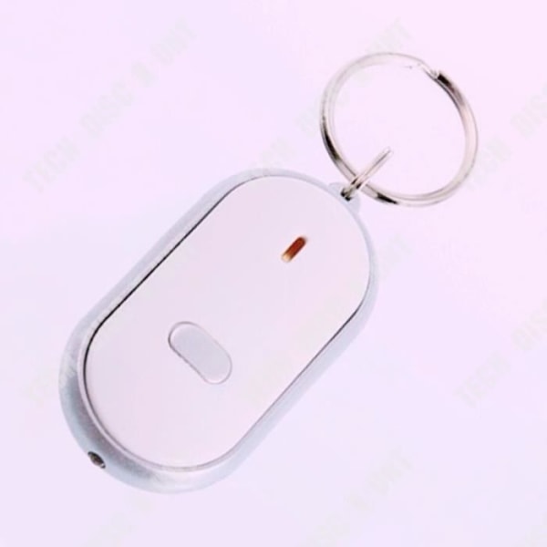 TD® Whistler nyckelring vit färg hitta nycklar och högkvalitativ nyckelring blinkande signal och rött ljus ljud