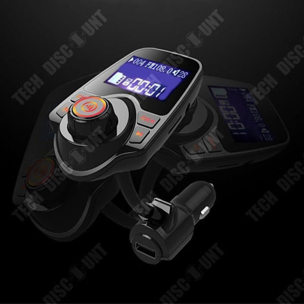 TD® Bluetooth bil MP3 afspiller Bluetooth bil oplader handsfree stor skærm visning menneskelig rørdesign