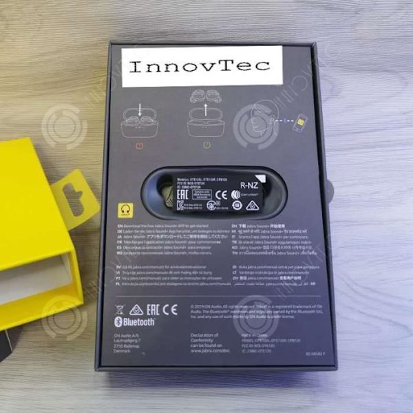 INN Langaton kuulokkeiden Bluetooth-intra-auricular, melunvaimennus, kosketusohjaus, sopii urheilulle-sininen