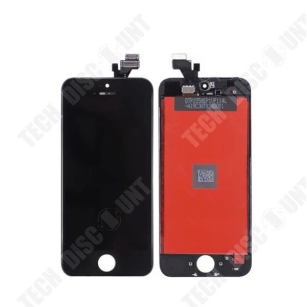 TD® GLAS TOUCH + LCD SKÆRMBILLEDE TIL IPhone 5C SORT + VÆRKTØJER