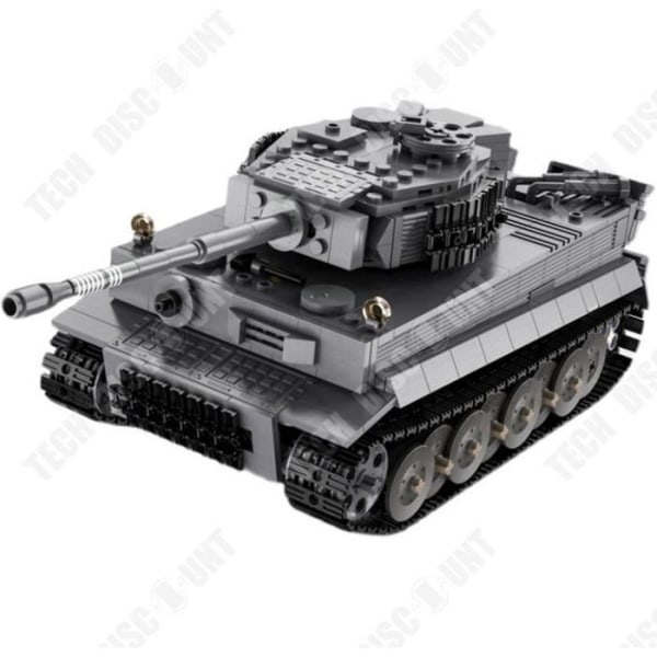 TD® Tigertankbyggstenar från andra världskriget, leksaker för barn, pusselmonteringsleksaker för pojkar