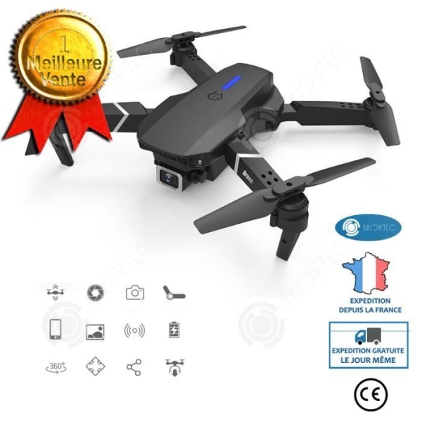 Pehmustettu INN® LS-E525 nelikopteri musta 4K HD -kameralla ja 2 akulla - Innovtec
