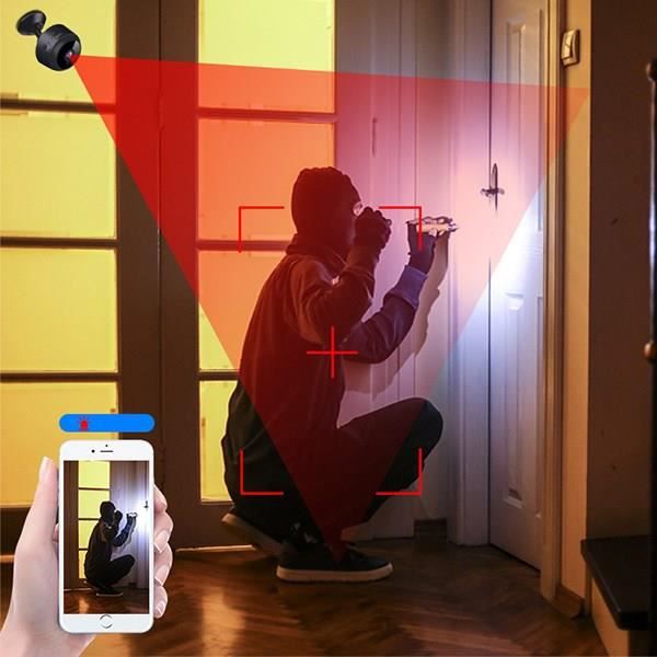 Trådlös wifi nätverkskamera högupplöst infraröd kamera nattseende liten smart sportövervakning 4K
