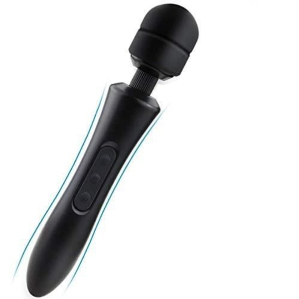 Silicone Magiaradan Musta Langaton Hieroja 3 Nopeudella ja 5 Värinätilalla Naisille USB Lataus