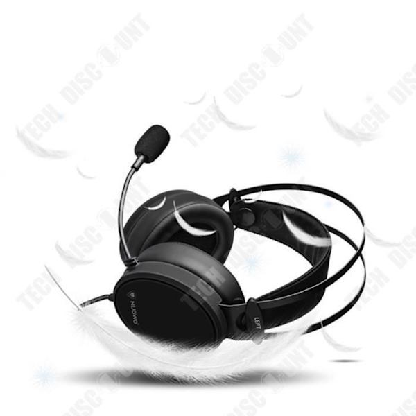 TD® Hörlurar med ledning Vikbar förvaring Tyst brusreducering Mikrofondesign Headset för spel