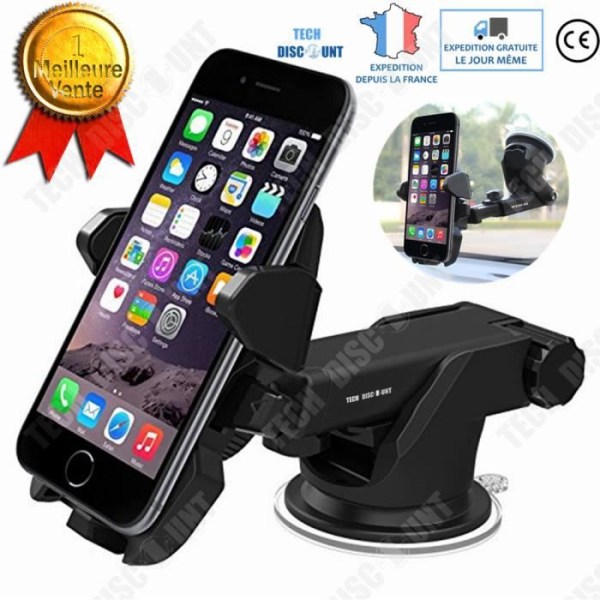 Support til Mobiltelefon 3,5-6 Tommer Bil/GPS Navigation Multifunktions Transformator/Lang Stang Låsning + Sugekop