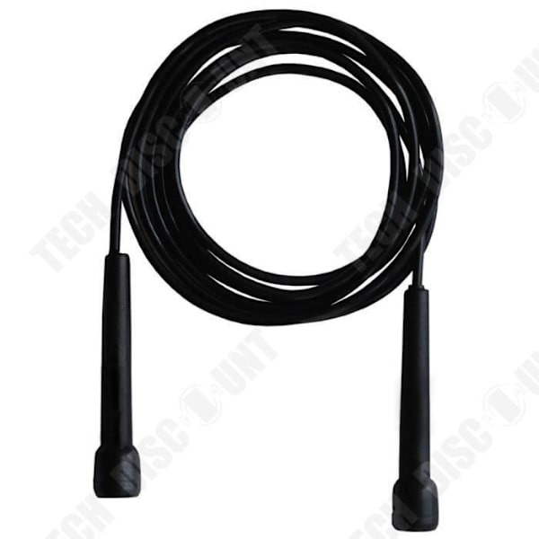 TD® Justerbar Multifunktionel Hoppe Seil - Sport, Crossfit, Boks, Fitness MMA Solid og holdbar - Sort
