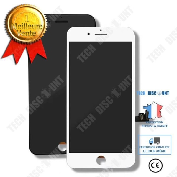 TD® Vit LCD-skärm för iPhone 6S Plus + Touch Screen Glasram - AAA-klassad mobiltelefonfilm