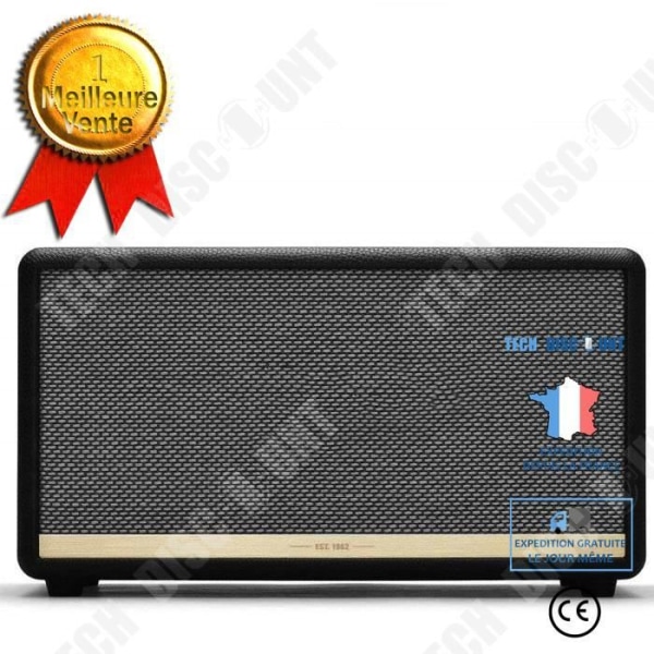 Bluetooth-högtalare - TD® - Svart - 6h batteritid - Handsfree - 360° stereo Svart