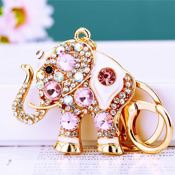 Nøglevedhæng - TD® - Elegant elefant - Hul design - Falmer ikke - 11,5 cm