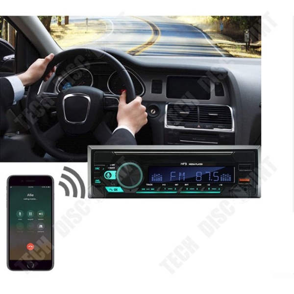 TD® Bilradio Bluetooth Bilradio MP3 Sju sorters ljus Bluetooth-kort Byte U Disk Multifunktionell bilradio