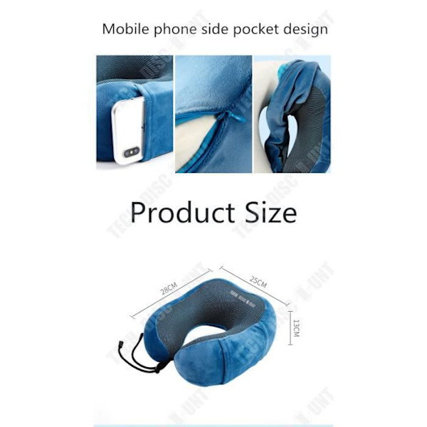 TD® Ergonomisk Flygplan Resekudde Kudde Barn Bil Nacke Memory Foam Cervikal Vuxen Kreativ U-formad