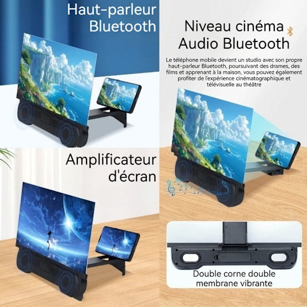 TD® 18 tuuman puhelimen näyttötehostin bluetooth-kaiuttimella Sinivaloasuojaa silmille