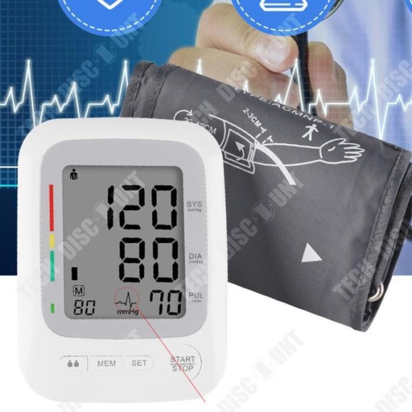 TD® Elektroniskt mätinstrument hushållsöverarmstyp högupplöst skärmdisplay intelligent trycksättning