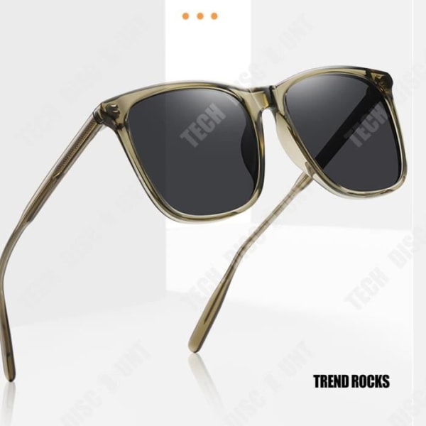 TD® Retro 1.1 Polarized Solglasögon Bladstift Ben Fyrkantig Båge Solglasögon TAC Solskydd Spegel Dam