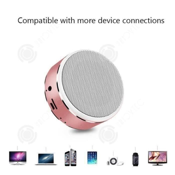 I® Bärbar Ultra-portabel bil Bluetooth-högtalare - Bärbar högtalare - Mobilhögtalare - Silver Bluetooth-högtalare