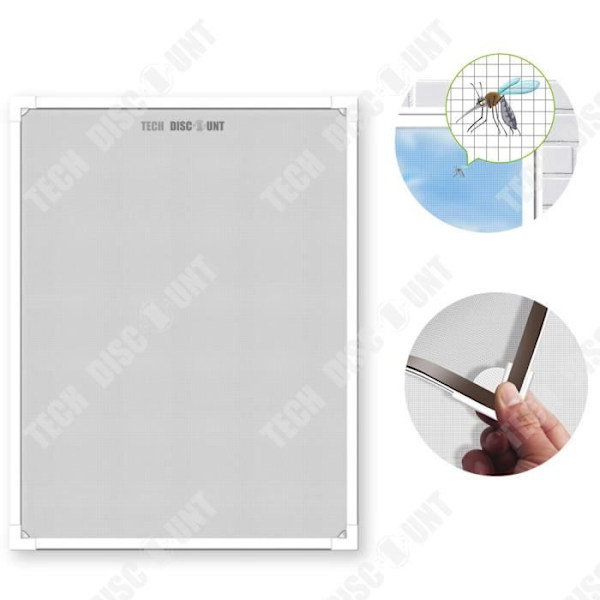 TD® Itse liimautuva hyttysverkko 50*110cm Hankauksenkestävä Hyttys- ja pölytiivis Magneettinen hyttysverkko Vit