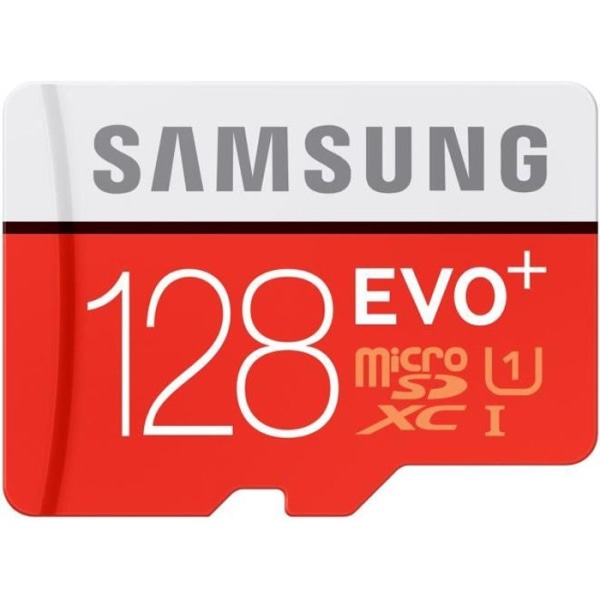 Samsung Micro SD Evo PLUS Adapt SD 128GB minneskort