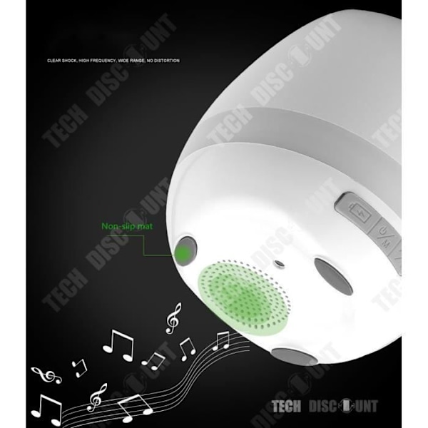 TD® Blomkruka inomhus utomhus vit musikalisk bluetooth-ljushögtalare nattlampa trådlös magisk smart multifunktion