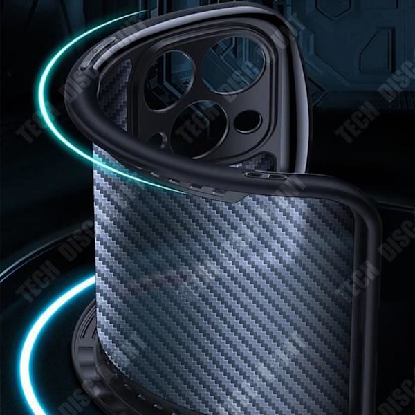 TD® Mobiltelefonfodral För Apple 13 Pro Curved Airbag Fibermönster Kylhål Skyddskåpa Anti-c