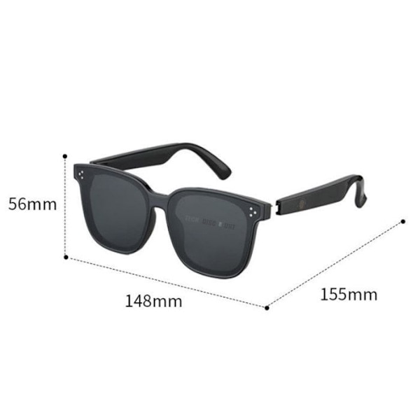 Bluetooth ljudglasögon - TD - Smart - Brusreducerande mikrofon - UV-skydd - BT5.1