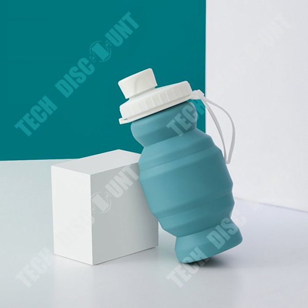 TD® Mini taitettava kuppi Silikonikuppi Kahvikuppi Laajennettavissa oleva matkakuppi 320ml Sopii retkeilyyn ja telttailuun Vihreä