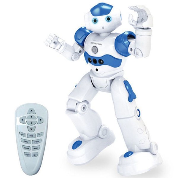 Miniatyrrobot - TD - Programmerbar - Gestsensor - USB uppladdningsbar - 3 år och uppåt Blå