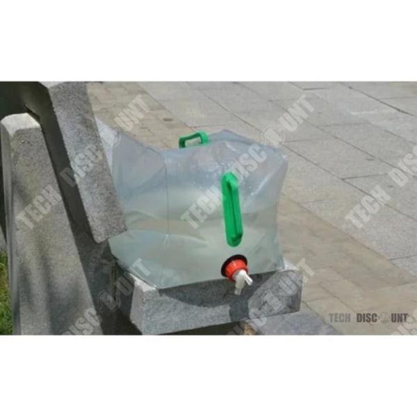 TD® Hopfällbar vattentank Campingbil Mjuk picknickhink Transparent Utomhus Bärbar Nödkran Jakt Fiskehandtag