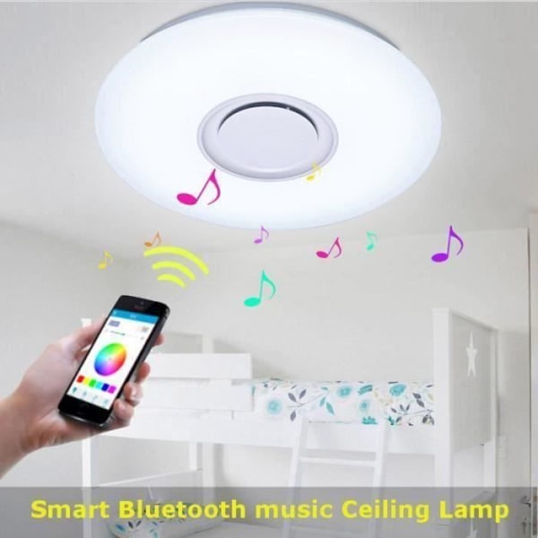 24W Moderni kattolamppu musiikki bluetooth kattovalo LED 40cm upotettu 172SMD T0CBB9