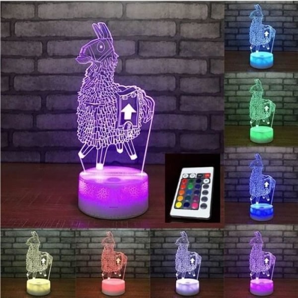 Färgglatt 3D-nattljus USB-gränssnitt Lågeffekt Creative Vision Light Model Camel Touch Art Light