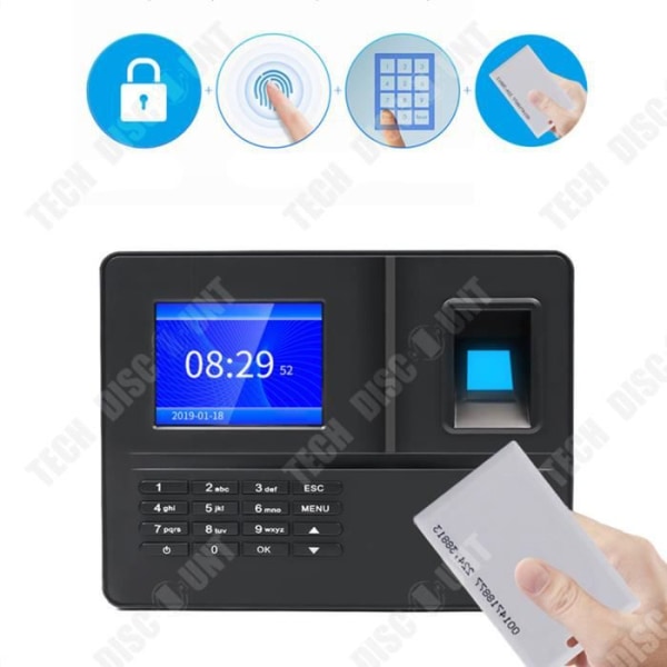 TD® F30 Fingerprint Time Attendance Machine, magnetisk kortigenkänning, nätverk med programvara
