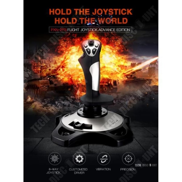 TD® joystick spil controller flysimulator flysimulator professionel luftkamp cockpit pilot amatør usb realistisk præcis