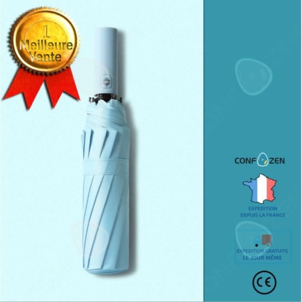 CONFO® Parasol 12 os tripla automaattinen musta kumi musta sade ja aurinko kaksinkertainen sateenvarjo mainosvarjo