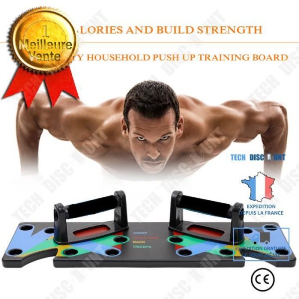 TD® 1 Set Push Up Rack Board 9 i 1 Body Building Fitness Träningsverktyg Män Kvinnor Armhävningar Stativ för kroppsträning Drop Shippin