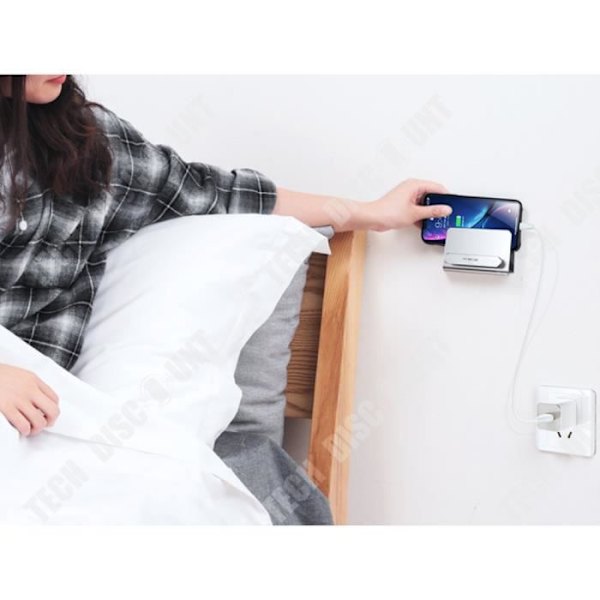 TD® mobiltelefonhållare Väggfäste Kabelfri design Långvarigt lim