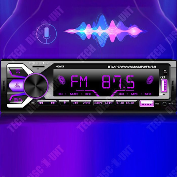 TD® Bluetooth-auto radio monitoiminen Bluetooth-auton MP3-soitin muistokortin tallennin taksi-autolle