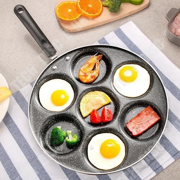 TD® 7 huls stegepande non-stick æg stege køkkenredskab