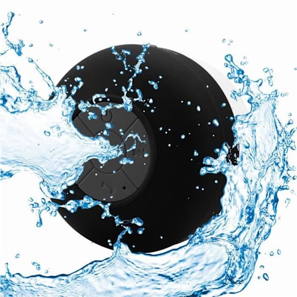 TD® Ventouse Vattentät bluetooth högtalare svart