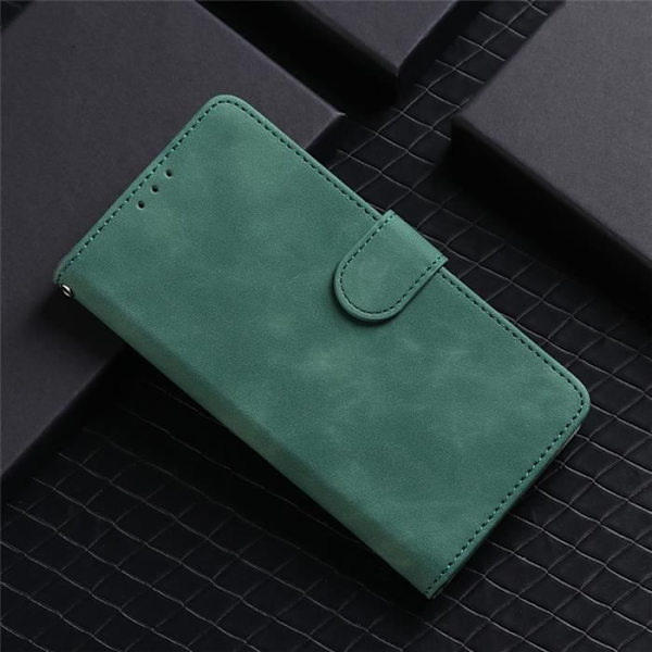 Telefonfodral - TD® - Grön - Fallskydd - Läder - Inbyggt stöd Grön